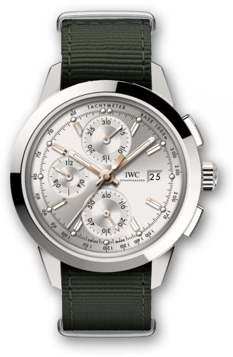 IWC Ingenieur Chronograph Custom Stainless Steel / Silver-Gold / NATO IW3808-AM