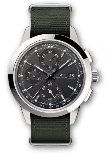 IWC Ingenieur Chronograph Custom Stainless Steel / Black-Black / NATO IW3808-BG