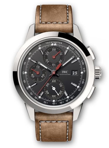 IWC Ingenieur Chronograph Custom Stainless Steel / Black-Red / Calf IW3808-BK