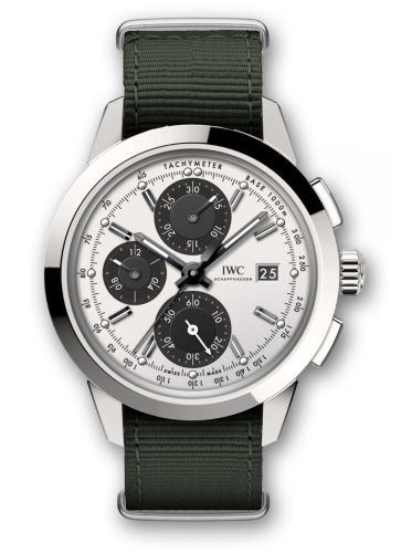 IWC Ingenieur Chronograph Custom Stainless Steel / Silver-Black-Black / NATO IW3808-CI