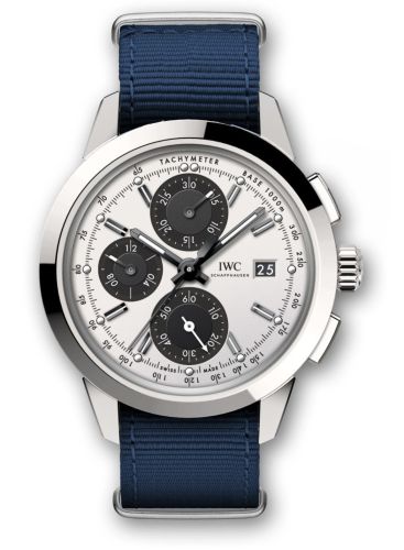 IWC Ingenieur Chronograph Custom Stainless Steel / Silver-Black-Black / NATO IW3808-CJ