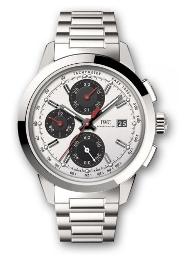 IWC Ingenieur Chronograph Custom Stainless Steel / Silver-Black-Red / Bracelet IW3808-CO