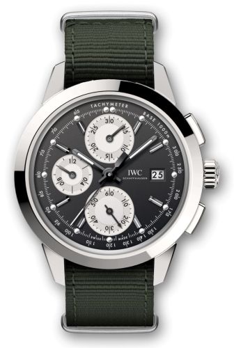 IWC Ingenieur Chronograph Custom Stainless Steel / Black-Silver-Black / NATO IW3808-DG