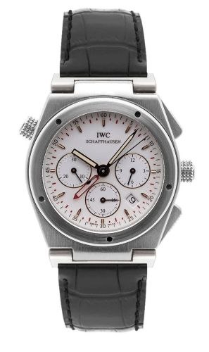 IWC Ingenieur Mecaquartz Chronograph Alarm Stainless Steel / White / Strap IW3815-03