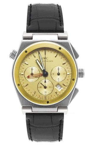 IWC Ingenieur Mecaquartz Chronograph Alarm Stainless Steel / Yellow Gold / Champagne / Strap IW3815-05