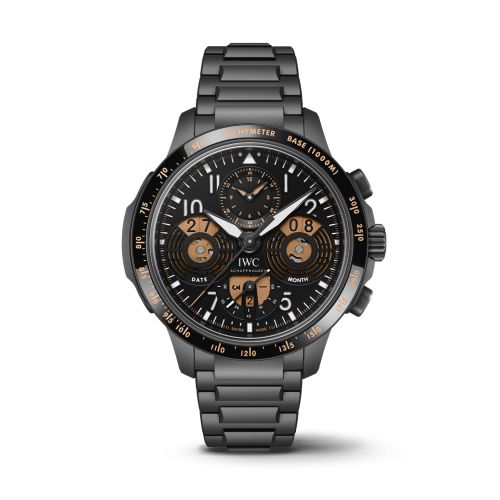 IWC ilot's Watch Performance Chronograph Perpetual Calendar Digital Date-Month Ceratanium / Black / Bracelet IW3888-01