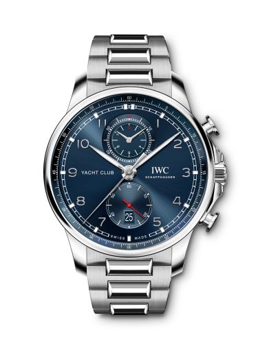 IWC Portugieser Yacht Club Chronograph Stainless Steel / Blue / Bracelet IW3907-01