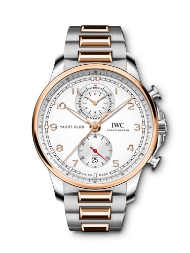 IWC Portugieser Yacht Club Chronograph Stainless Steel - Red Gold / Silver / Bracelet IW3907-03