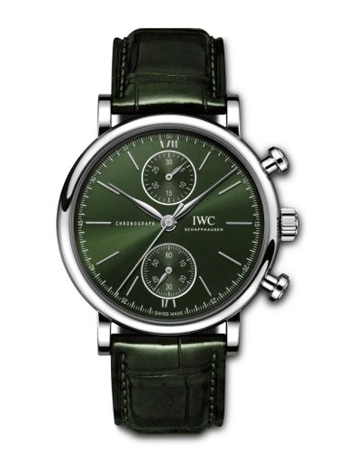 IWC Portofino Chronograph 39 Stainless Steel / Green IW3914-05