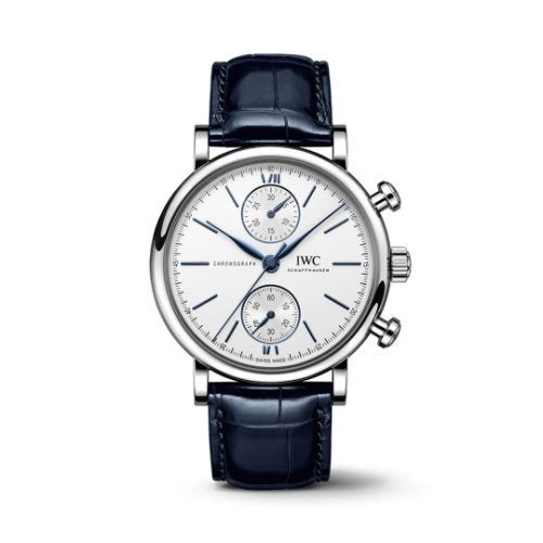 IWC Portofino Chronograph 39 Stainless Steel / Silver - Blue IW3914-07