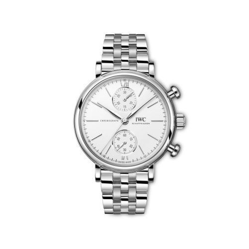 IWC Portofino Chronograph 39 Stainless Steel / Silver / Bracelet IW3915-03