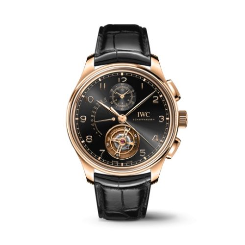 IWC Portugieser Tourbillon Rétrograde Chronograph Armor Gold / Black IW3940-09