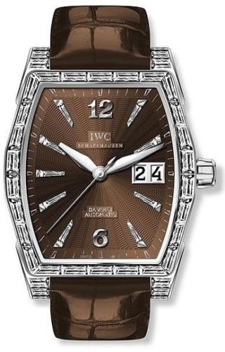 IWC Da Vinci Automatic Midsize White Gold / Baguette / Chocolate IW4523-32