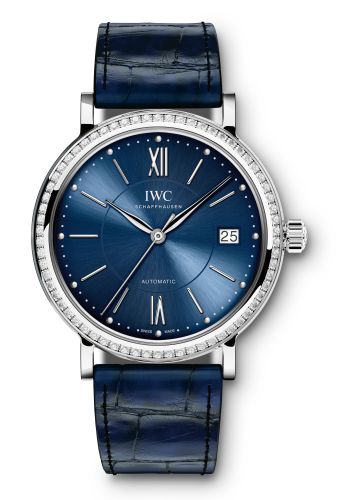 IWC Portofino Automatic 37 Stainless Steel / Diamond / Blue IW4581-11