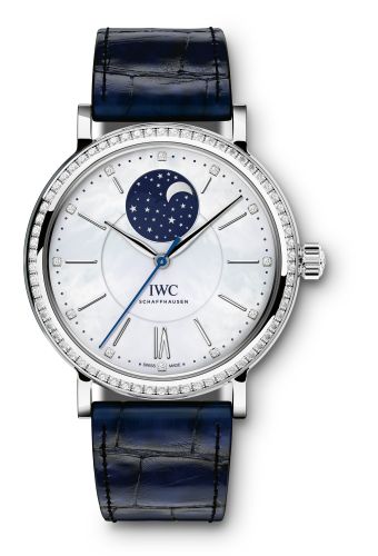 IWC Portofino Automatic Moon Phase 37 Stainless Steel / Diamond / MOP IW4590-01