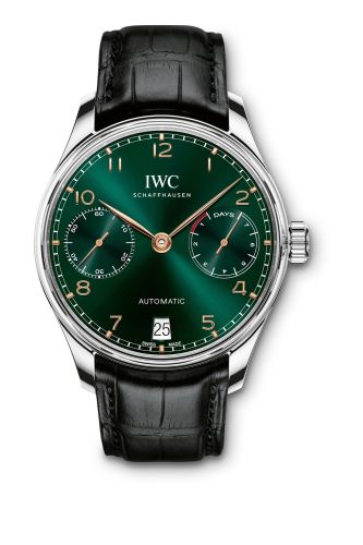 IWC Portugieser Automatic 5007 Stainless Steel / Green / Kuwait IW5007-08