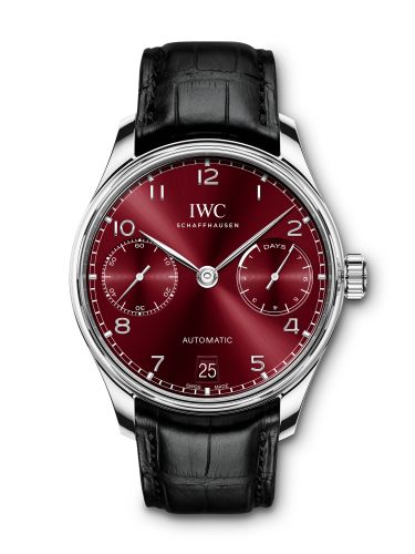 IWC Portugieser Automatic 5007 Stainless Steel / Burgundy IW5007-14