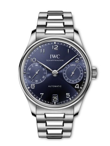 IWC Portugieser Automatic 42 Stainless Steel / Blue / Bracelet IW5017-04