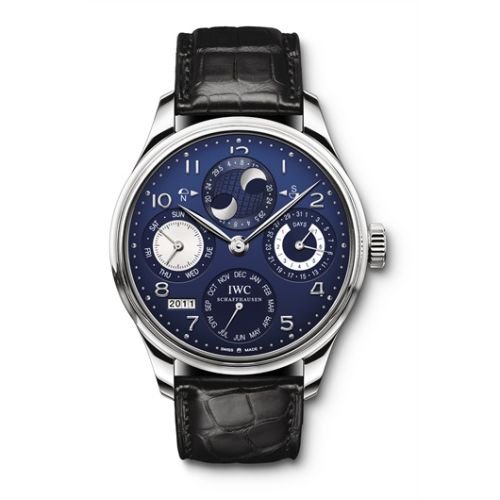 IWC Portugieser Perpetual Calendar 5021 White Gold / Blue IW5021-21