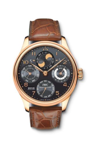 IWC Portuguese Perpetual Calendar 5021 Red Gold / Black IW5021-22