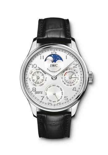 IWC Portugieser Perpetual Calendar 5023 Platinum / Silver IW5023-05