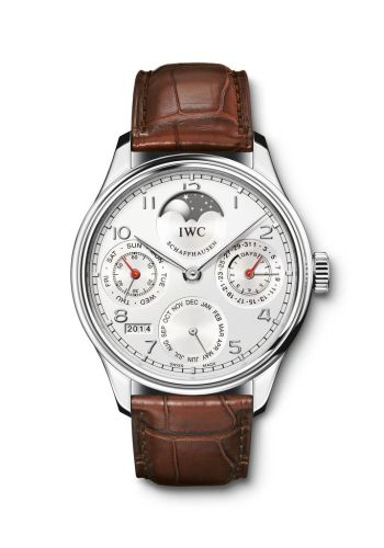 IWC Portugieser Perpetual Calendar 5023 Stainless Steel / Silver IW5023-08