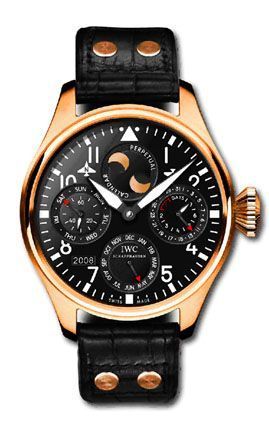 IWC Big Pilot Perpetual Calendar Red Gold / Black / Swiss Fine Time IW5026-09