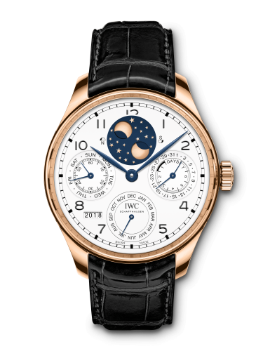 IWC Portugieser Perpetual Calendar Double Moon “150 Years” Red Gold / White IW5034-05