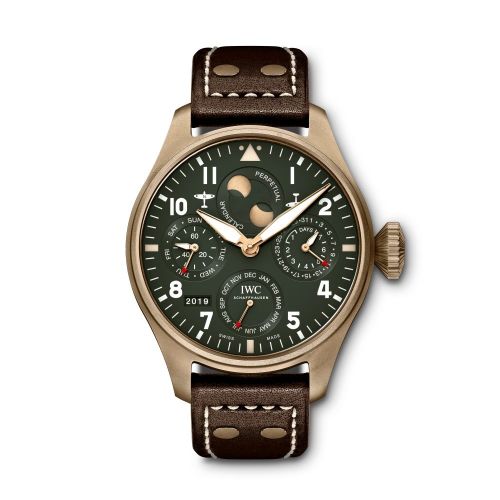IWC Big Pilot's Watch Perpetual Calendar Spitfire Bronze / Green IW5036-01