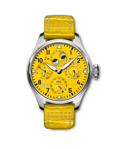 IWC Big Pilot's Watch Perpetual Calendar Platinum / Yellow IW5036-02
