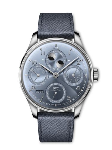 IWC Portugieser Perpetual Calendar 44 White Gold / Ice Blue IW5037-03