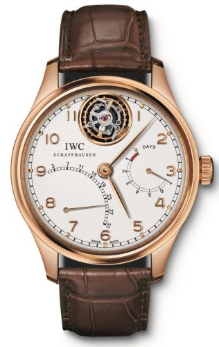 IWC Portuguese Tourbillon Mystère Rétrograde Red Gold / Silver IW5044-02