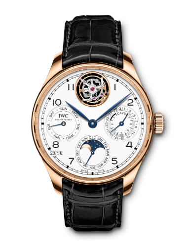 IWC Portuguese Perpetual Calendar Tourbillon Edition “150 Years” Red Gold / White IW5045-01