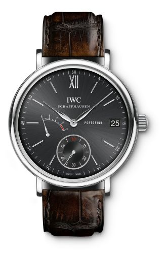 IWC Portofino Hand-Wound Eight Days Stainless Steel / Black IW5101-02