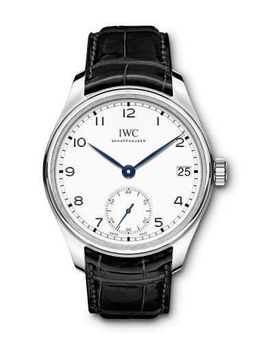 IWC Portugieser Hand-Wound Eight Days "150 Years" Stainless Steel / White IW5102-12