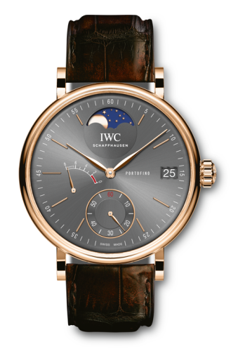 IWC Portofino Hand-Wound Eight Days Moonphase Red Gold / Ardoise IW5164-03