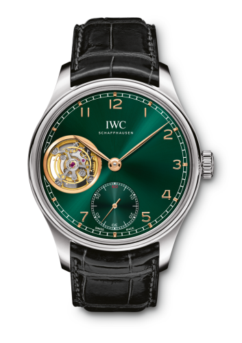 IWC Portugieser Tourbillon Hand-Wound White Gold / Green / Middle East IW5463-07