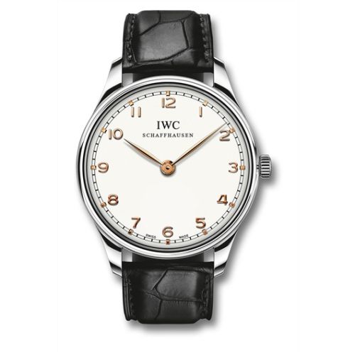 IWC Portuguese Hand-wound Pure Classic Stainless Steel / Silver IW5703-03