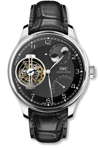 IWC Portugieser Constant-Force Tourbillon Double Moon Platinum / Black IW5901-04