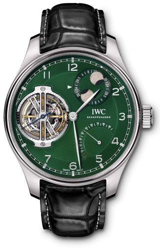 IWC Portugieser Constant-Force Tourbillon Double Moon Platinum / Green IW5901-10