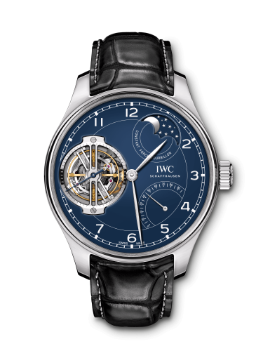 IWC Portugieser Constant-Force Tourbillon Edition “150 Years” Platinum / Blue IW5902-03