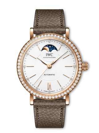 IWC Portofino Automatic Moon Phase 37 Red Gold - Diamond / Silver IW6596-02