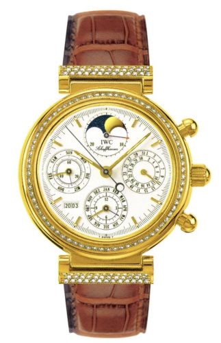 IWC Da Vinci Perpetual Yellow Gold / Diamond / White / French IW8153-04