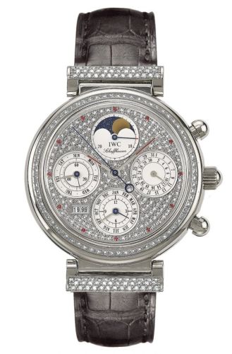 IWC Da Vinci Perpetual White Gold / Diamond / Paved / German IW8153-13