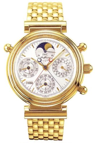 IWC Da Vinci Perpetual Rattrapante Yellow Gold / Silver / English / Bracelet IW9254-03