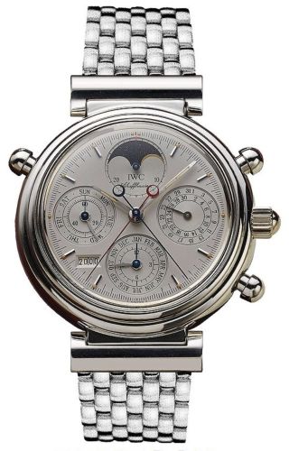 IWC Da Vinci Perpetual Rattrapante Platinum / Silver / English / Bracelet IW9254-07