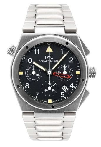 IWC Ingenieur Mecaquartz Chronograph Alarm White Gold / Black / Bracelet IW9515-04