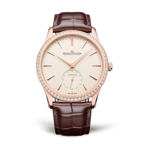 Jaeger-LeCoultre Master Ultra Thin Small Seconds Pink Gold - Diamond / Eggshell / Alligator 1212501