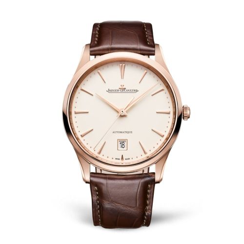 Jaeger-LeCoultre Master Ultra Thin Date Pink Gold / Eggshell / Alligator 1232510