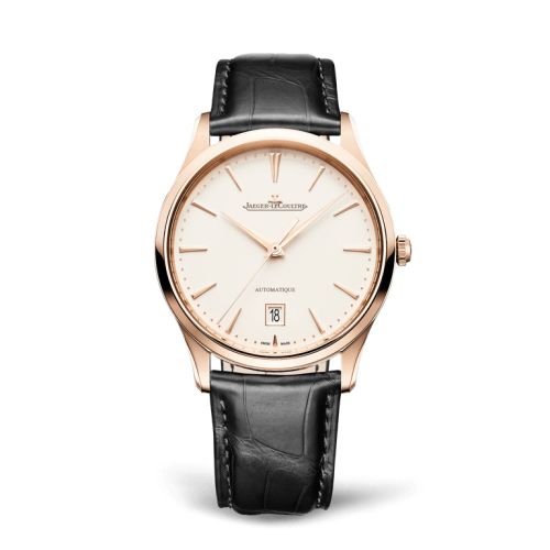 Jaeger-LeCoultre Master Ultra Thin Date Pink Gold / Eggshell / Alligator 1232511